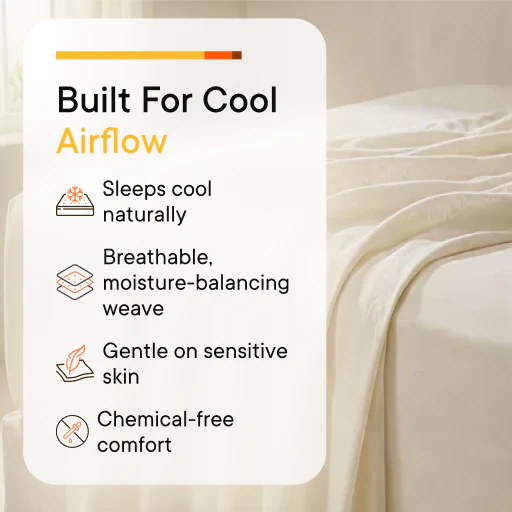 The Ultimate Snooze Breezeline™ Organic Cooling Sheet Set - Image 3