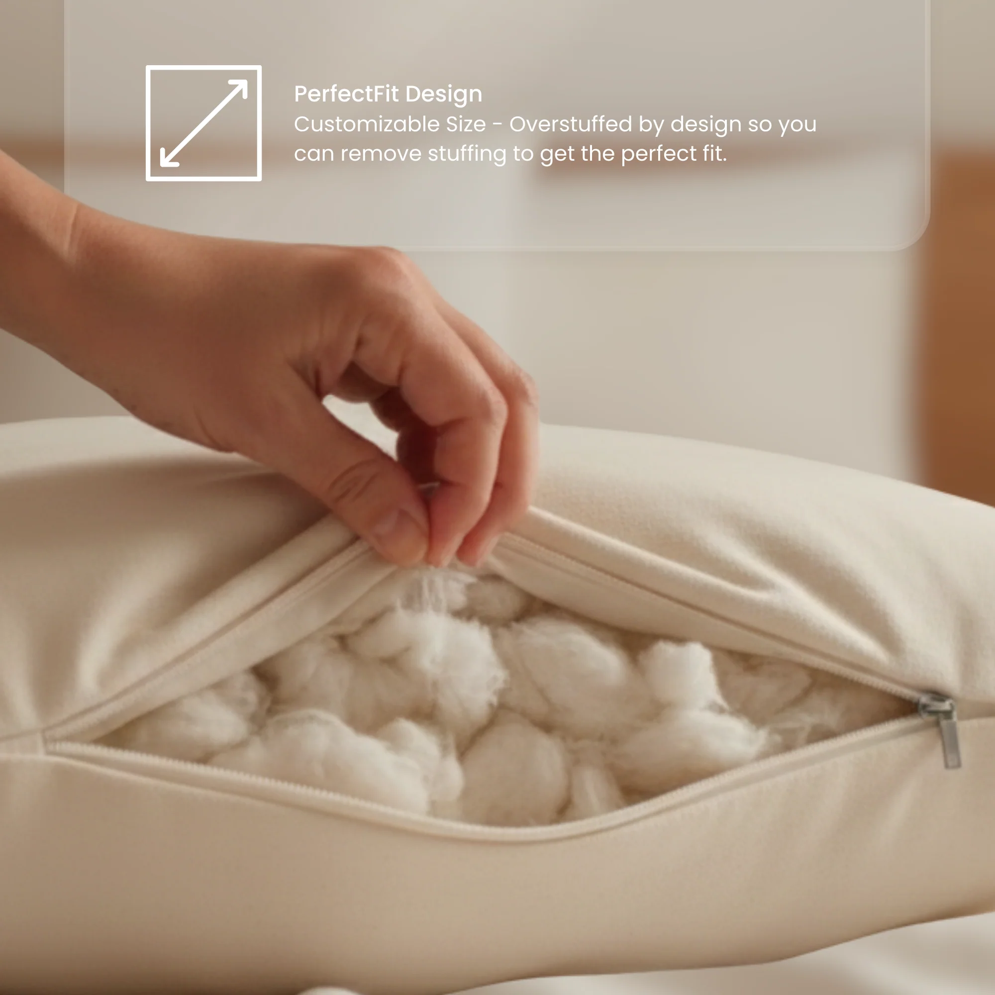 (2) Signature Organic Cotton Pillows - Image 3